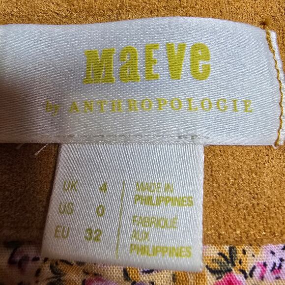 Maeve by Anthropologie Faux Suede High Low Skirt - Picture 4 of 12